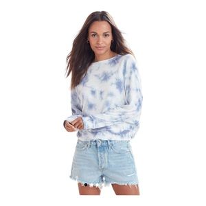 Z Supply Clare Cloud Tie Dye Blue & White Size M